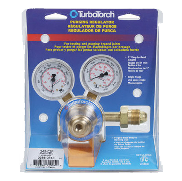 TurboTorch - 245-02P Nitrogen Purge Regulator (0-250 PSI) - 0386-0813