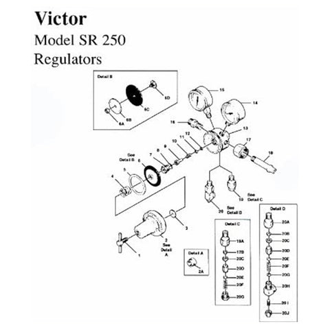 TurboTorch - SR250 Repair Kit - 0790-0048