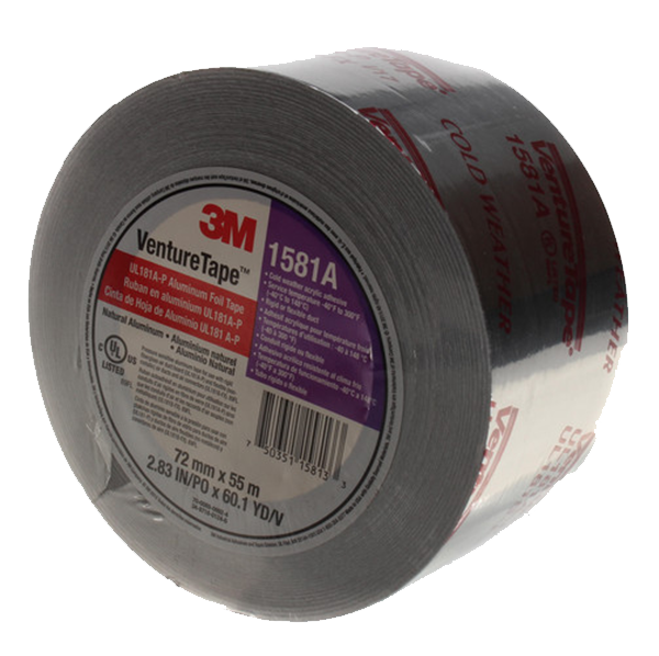 3M - Foil Duct Closure Tape (3" x 180') - UL181A-P-3