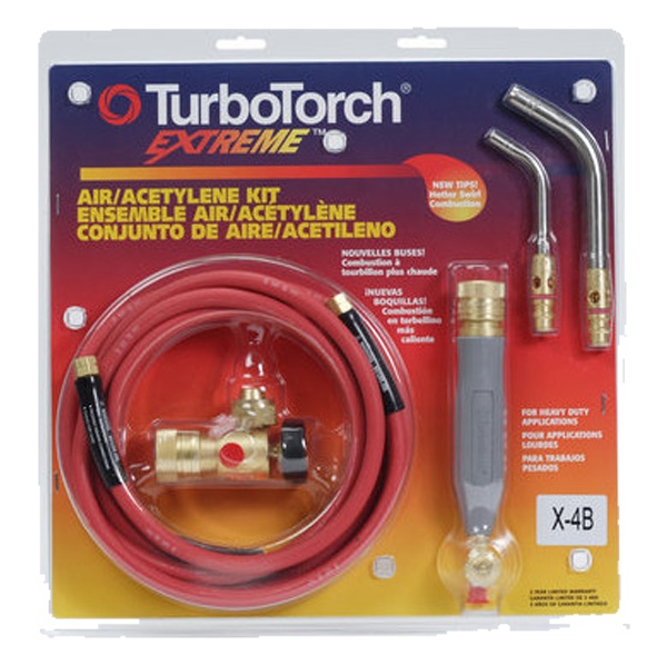 TurboTorch - X-4B Air Acetylene Torch Kit, No Tanks - 0386-0336