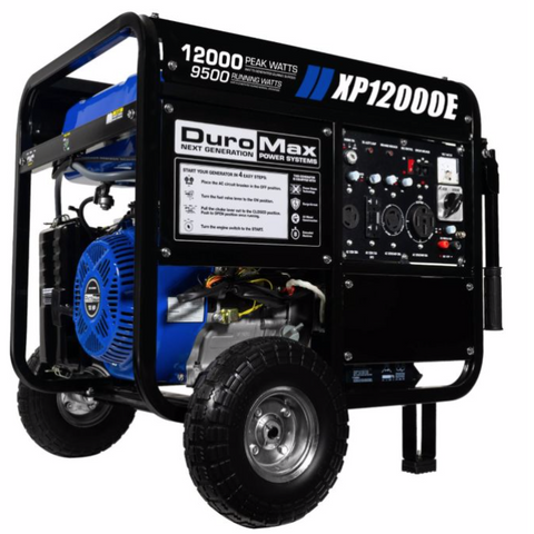 DuroMax - 12000W 18 HP Portable Gas Generator - XP12000E