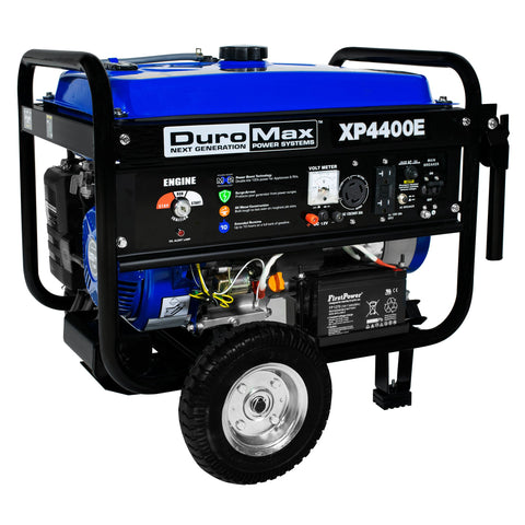 DuroMax - 4400W 7 HP RV Grade Gas Generator w/ Electric Start and Wheel Kit - XP4400E