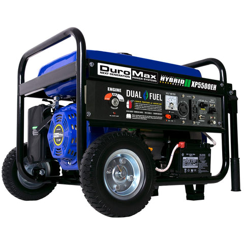 DuroMax - 5500W Electric Start Dual Fuel Hybrid Portable Generator - XP5500EH