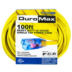 DuroMax - 100 ft 10 Gauge Single Tap Extension Power Cord - XPC10100A